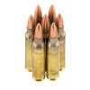 Close up of the 55gr on the 100 Rounds of 55gr FMJ XM193 5.56x45 Ammo by Federal