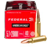 View of Federal 5.7x28 mm ammo rounds