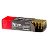 View of Aguila 9mm ammo rounds