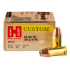 Close up of the 200gr on the 20 Rounds of 200gr JHP .45 ACP Ammo by Hornady