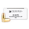 View of Federal .45 ACP ammo rounds