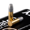 Close up of the 40gr on the 50 Rounds of 40gr LRN .22 LR Ammo by Eley