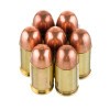 Close up of the 95gr on the 1000 Rounds of 95gr MC .380 ACP Ammo by Remington
