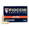 View of Fiocchi .22 LR ammo rounds