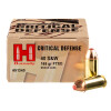 View of Hornady .40 S&W ammo rounds
