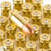 View of Remington 9mm ammo rounds