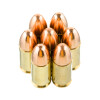 View of Winchester 9mm ammo rounds