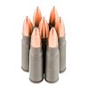 View of Wolf 7.62x39mm ammo rounds