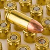 Close up of the 115gr on the 1000 Rounds of 115gr TMJ 9mm Ammo by Speer