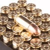 Close up of the 124gr on the 1000 Rounds of 124gr FMJ 9mm Ammo by PMC