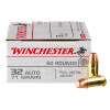 View of Winchester .32 ACP ammo rounds
