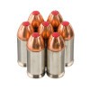 View of Hornady .45 ACP ammo rounds