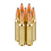 View of Norma 7.5x55mm Swiss ammo rounds
