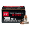 Image of 200 Rounds of 95gr JHP .380 ACP Ammo by Winchester