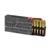 Close up of the 62gr on the 20 Rounds of 62gr FMJ .223 Ammo by Hornady BLACK