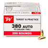 Image of 50 Rounds of 95gr BEB .380 ACP Ammo by Winchester