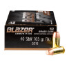 Close up of the 165gr on the 50 Rounds of 165gr FMJ .40 S&W Ammo by Blazer