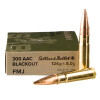 View of Sellier & Bellot .300 AAC Blackout ammo rounds