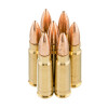 Close up of the 124gr on the 500 Rounds of 124gr FMJ 7.62x39mm Ammo by Federal