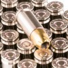 Close up of the 124gr on the 500 Rounds of 124gr JHP 9mm Ammo by Remington Golden Saber