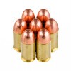 View of Blazer Brass .45 ACP ammo rounds