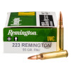 Close up of the 55gr on the 200 Rounds of 55gr MC .223 Ammo by Remington UMC
