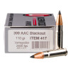 Image of 20 Rounds of 110gr Polymer Tip .300 AAC Blackout Ammo by Underwood