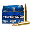 Close up of the 50gr on the 250 Rounds of 50gr JHP .223 Ammo by Federal