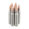 Close up of the 62gr on the 1000 Rounds of 62gr FMJ .223 Ammo by Tula