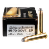 View of Sellier & Bellot 45-70 Govt ammo rounds