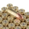 Close up of the 115gr on the 50 Rounds of 115gr FMJ 9mm Ammo by Ultramax