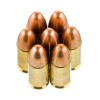 Close up of the 115gr on the 1000 Rounds of 115gr FMJ 9mm Ammo by Winchester