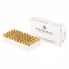 Close up of the 115gr on the 50 Rounds of 115gr JHP 9mm Ammo by Federal