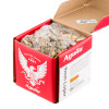 Close up of the 124gr on the 300 Rounds of 124gr FMJ 9mm Ammo by Aguila
