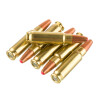 View of Hornady 5.7x28 mm ammo rounds