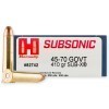 View of Hornady 45-70 Govt ammo rounds