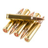 View of Old Army Ammunition 5.56x45 ammo rounds