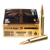 Close up of the 190gr on the 200 Rounds of 190gr HPBT .300 Win Mag Ammo by Federal