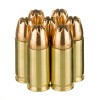 Close up of the 115gr on the 50 Rounds of 115gr Di-Cut JHP 9mm Ammo by IMI