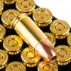 Close up of the 124gr on the 1000 Rounds of 124gr JHP 9mm Ammo by Fiocchi