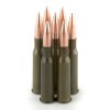 Close up of the 148gr on the 500  Rounds of 148gr FMJ 7.62x54r Ammo by Wolf