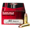 View of Black Hills Ammunition .44 Mag ammo rounds
