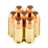 Close up of the 95gr on the 50 Rounds of 95gr FMJ .380 ACP Ammo by Winchester