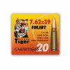 Close up of the 124gr on the 20 Rounds of 124gr FMJBT 7.62x39mm Ammo by Golden Tiger