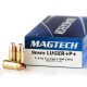 50 Rounds of 115gr +P+ JHP 9mm Ammo by Magtech