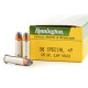 50 Rounds of 125gr SJHP .38 Spl +P Ammo by Remington Express
