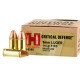 25 Rounds of 115gr JHP 9mm Ammo by Hornady Critical Defense