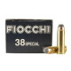 50 Rounds of 125gr SJSP .38 Spl Ammo by Fiocchi
