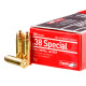1000 Rounds of 130gr FMJ .38 Spl Ammo by Aguila