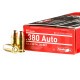 50 Rounds of 95gr FMJ .380 ACP Ammo by Aguila